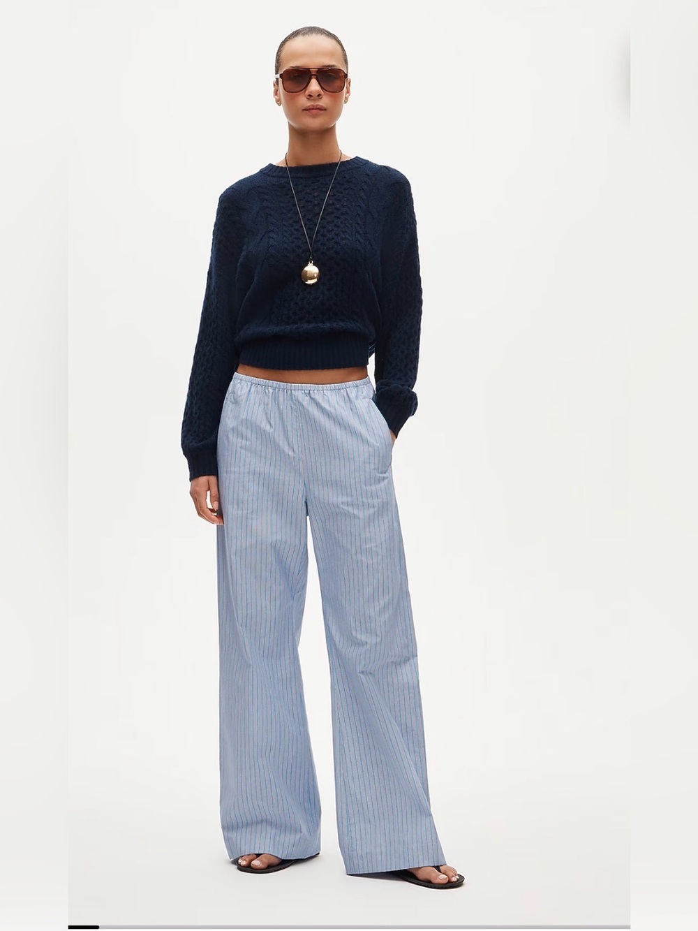 J.crew Petite Cosmo pant in cotton poplin in cerulean(blue) XSP